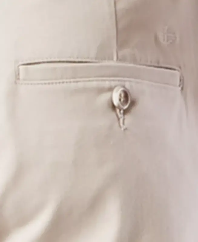 Men's Big & Tall Easy Classic Pleated Fit Khaki Stretch Pants - Light Beige - 5