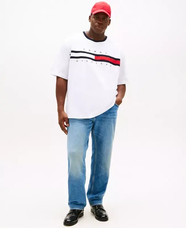 Men's Big & Tall Tino Logo Short Sleeve T-Shirt - Optic White - 4