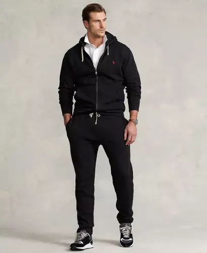 Men's Big & Tall Full-Zip Signature Fleece Hoodie - Polo Black - POLO RALPH LAUREN (1)