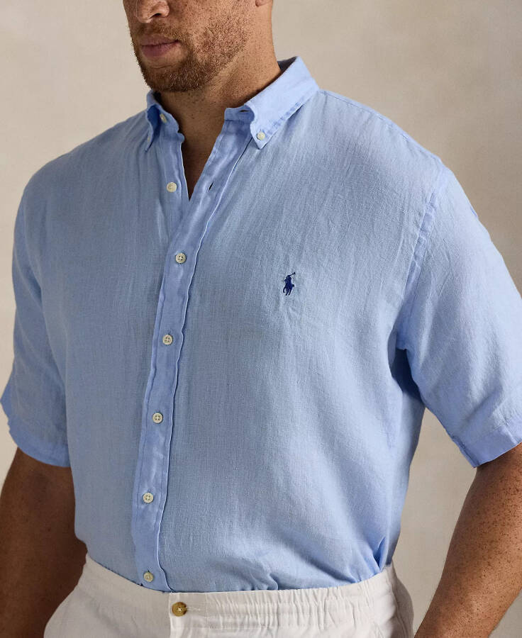 Men's Big & Tall Linen Shirt - 3