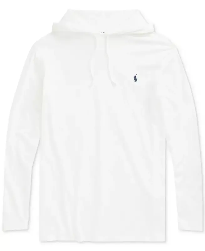Men's Big & Tall Jersey Hooded T-Shirt - White - 5