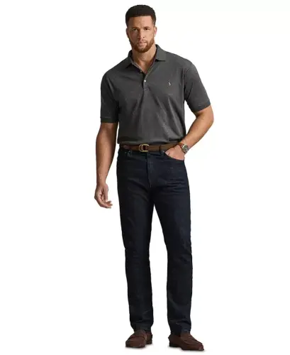 Men's Big & Tall Solid Polo Shirt - Windsor Heather - POLO RALPH LAUREN (1)