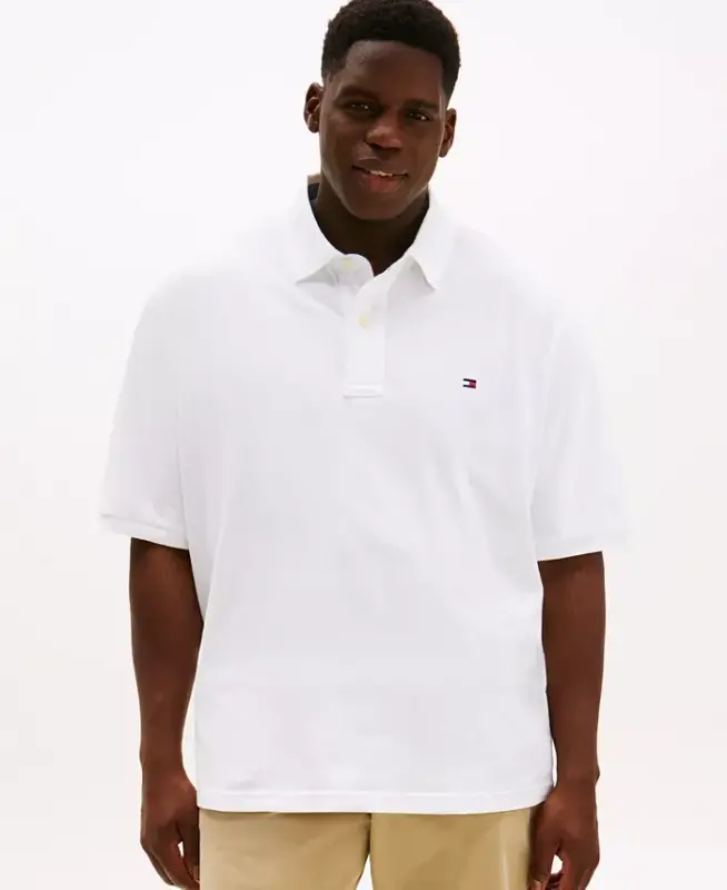 Men's Big & Tall Classic-Fit Ivy Polo - Classic White - 1
