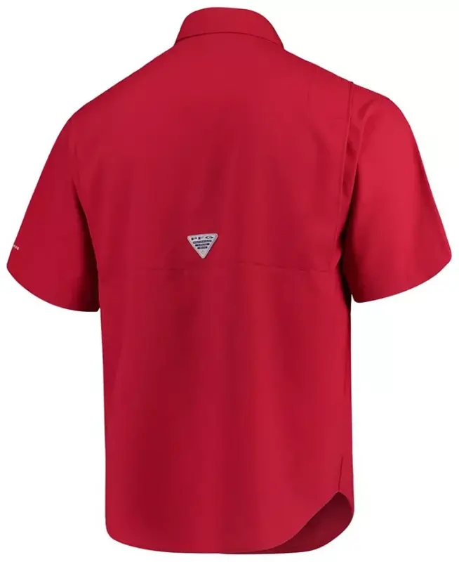 Men's Cardinal Arkansas Razorbacks PFG Tamiami Shirt-Cardinal - 2