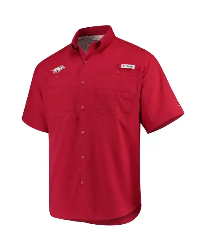 Men's Cardinal Arkansas Razorbacks PFG Tamiami Shirt-Cardinal - 4