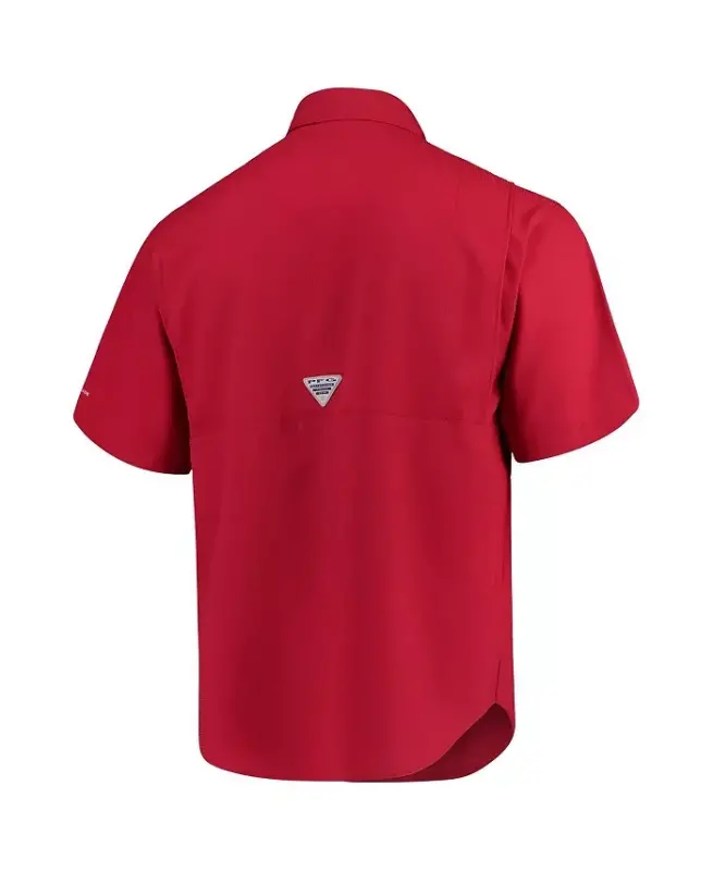 Men's Cardinal Arkansas Razorbacks PFG Tamiami Shirt-Cardinal - 5