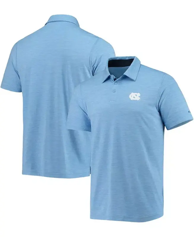 Men's Carolina Blue North Carolina Tar Heels Tech Trail Omni-Shade Polo Shirt - Carolina Blue - 1