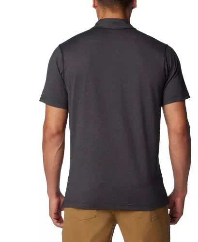 Men's Carter Short Sleeve Performance Crest Polo-Black - COLUMBIA (1)