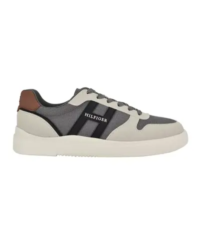 Men's Cetus Casual Lace Up Sneakers-Grey Multi - TOMMY HILFIGER (1)