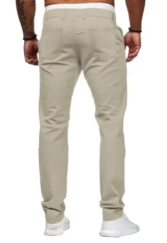 Mens Chinos Slim Fit Stretch Flat-Front Skinny Dress Pants - 6