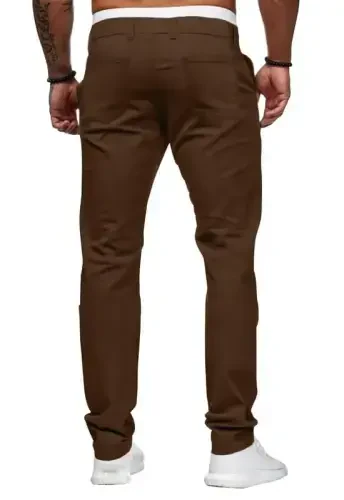 Mens Chinos Slim Fit Stretch Flat-Front Skinny Dress Pants - 5