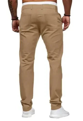 Mens Chinos Slim Fit Stretch Flat-Front Skinny Dress Pants - 5