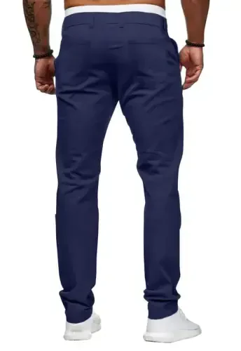 Mens Chinos Slim Fit Stretch Flat-Front Skinny Dress Pants - 5