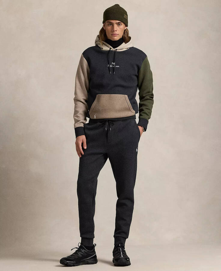 Erkek Çift Örgü Jogger Pantolon Black Htr - 1