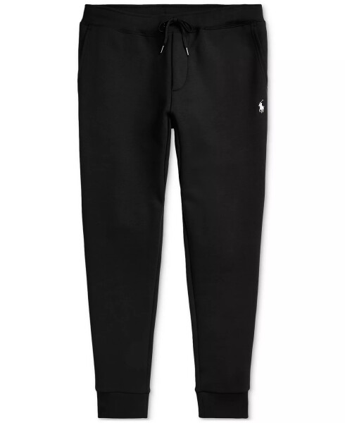 Erkek Çift Örme Jogger Pantolon Siyah - 5