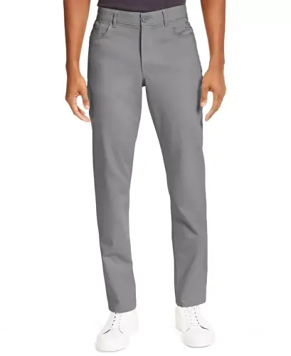 Men's CK Move 365 Slim-Fit Performance Stretch Pants-Alloy 