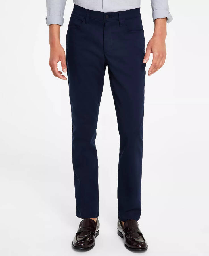 Men's Ck Move 365 Slim-Fit Performance Stretch Pants - Dark Blue - 1