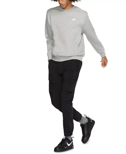 Men's Club Fleece Crew Sweatshirt - Grey Heather - 3