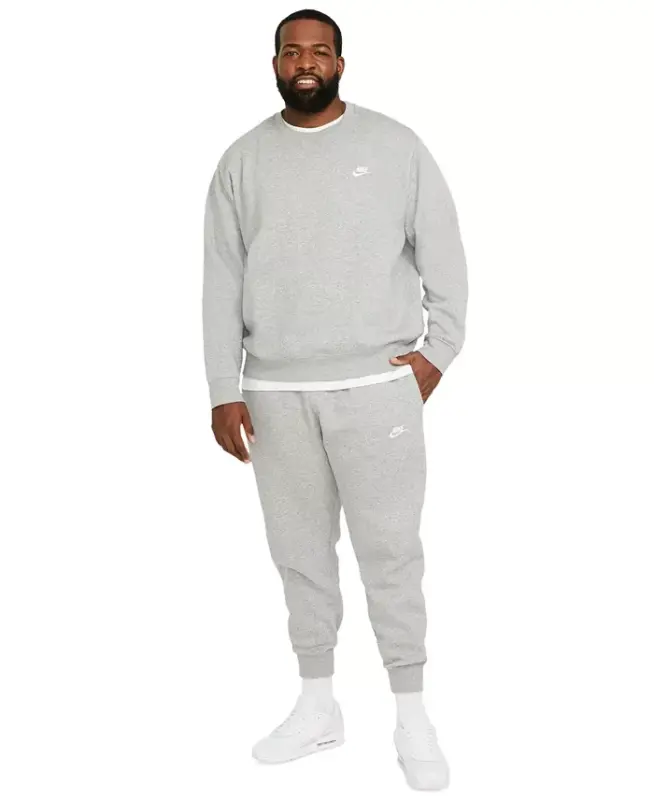 Men's Club Fleece Crew Sweatshirt - Grey Heather - 5