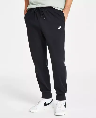Men's Club Fleece Knit Joggers - Black/white - 3
