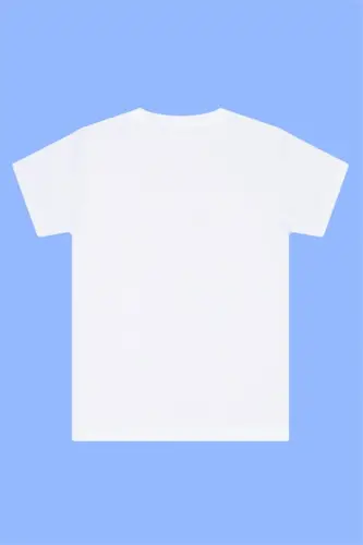 Erkek Çocuk %100 Pamuklu Sıfır Yaka Fanila Tişört 3'lü Paket Beyaz - 7