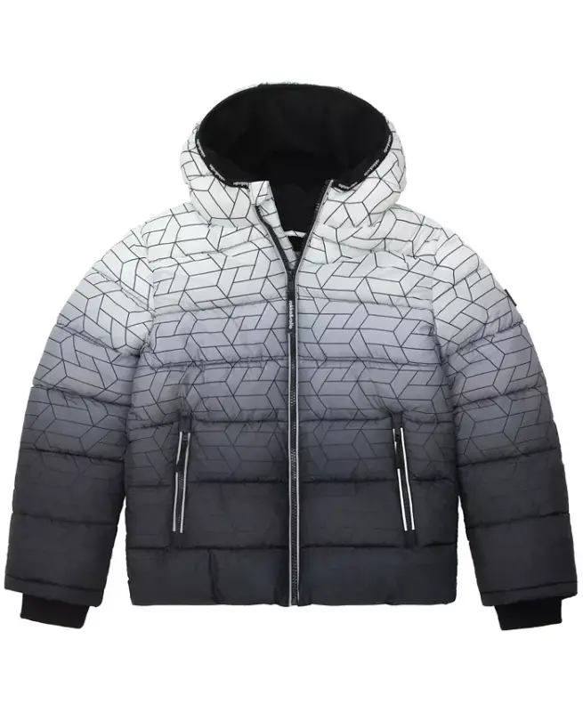 Erkek Çocuk (4 - 18 Yaş) Ağır Sıklet Puf Mont Kaban - Gri Ombre - 6
