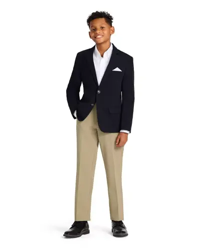 Boys' 8-20 TH Flex Machine Washable Stretch Dress Pants - Khaki - TOMMY HILFIGER (1)