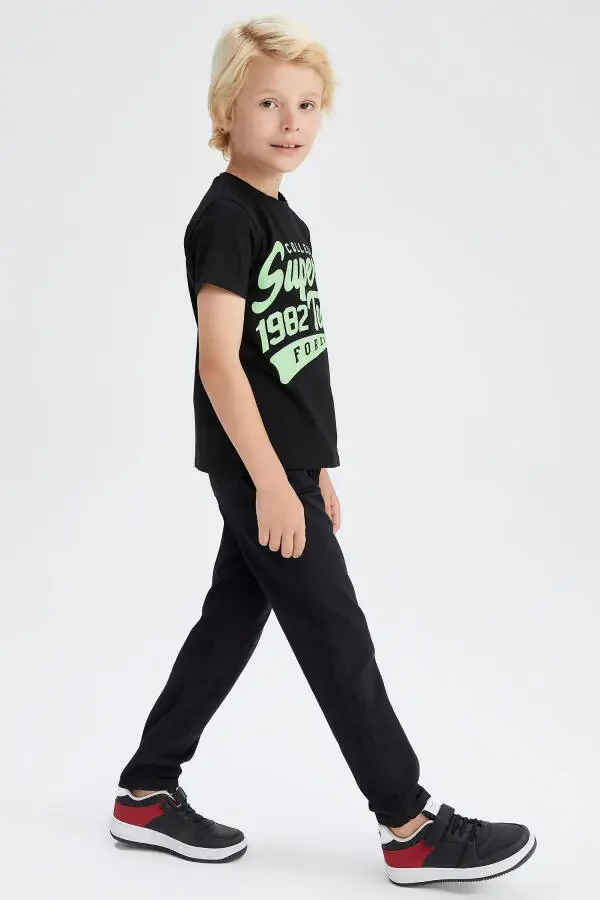 Erkek Çocuk Siyah Gabardin Okul Pantolonu U3254a622au-Siyah - 5