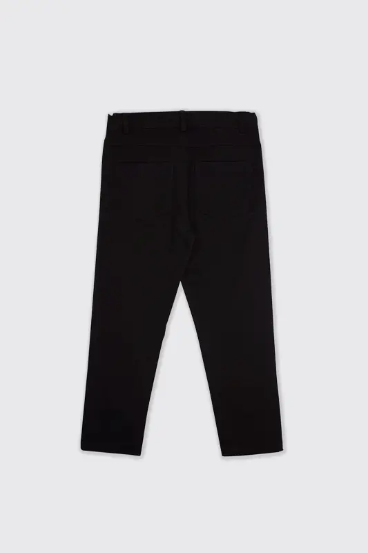 Erkek Çocuk Beli Lastikli Pile Detaylı Lacivert Pantolon - 002-Lacivert - 4