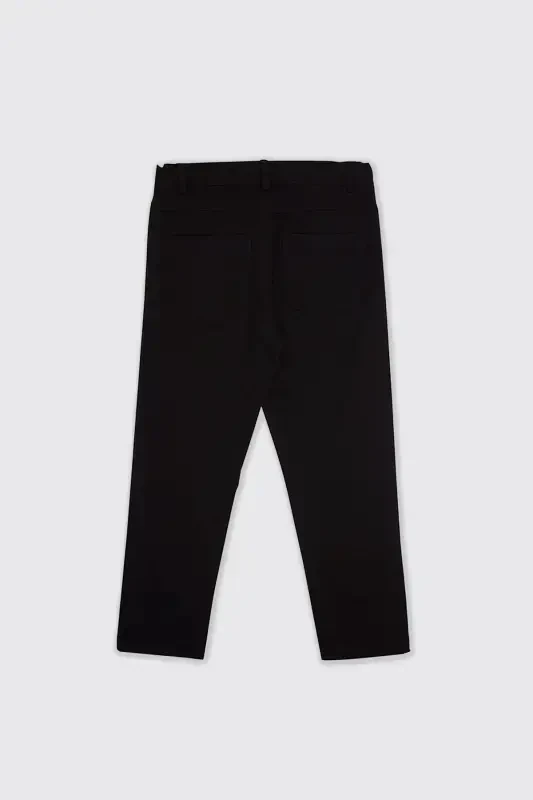 Erkek Çocuk Beli Lastikli Pile Detaylı Lacivert Pantolon-002 - 2