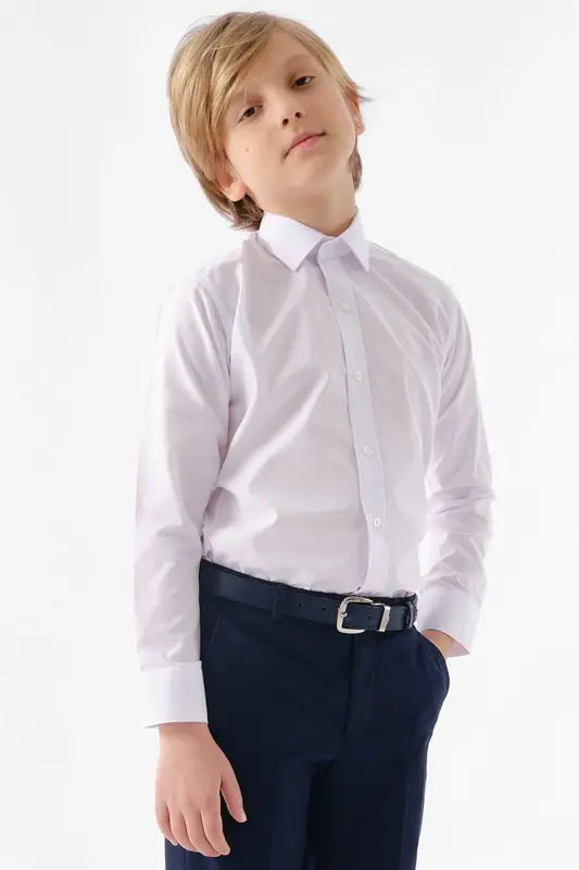 Erkek Çocuk Beyaz Gömlek - Beyaz - DOCTOR JUNIOR