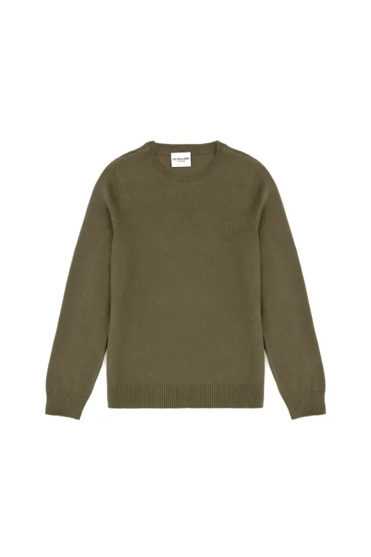 Erkek Çocuk Haki Basic Kazak 50269409-VR027 - 902547 - U.S. POLO ASSN.