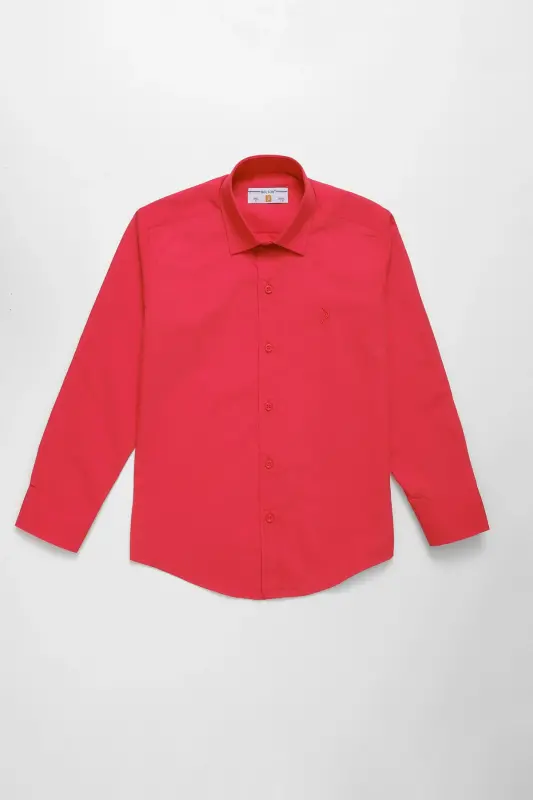 Erkek Çocuk Kırmızı Gömlek-Kırmızı - 2