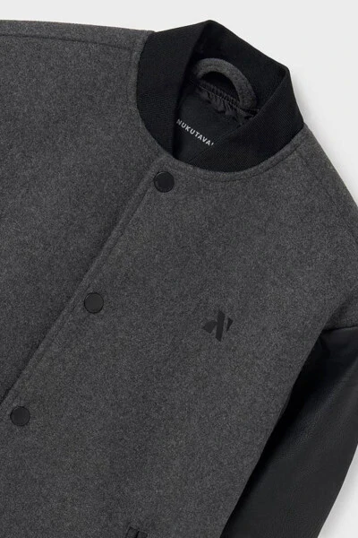 Erkek Çocuk 10-18 Yaş Astarlı Kaşmir Ceket Antrasit - 3