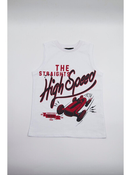 Erkek Çocuk Kolsuz Tshirt Beyaz - Tara-Beyaz - LC WAIKIKI