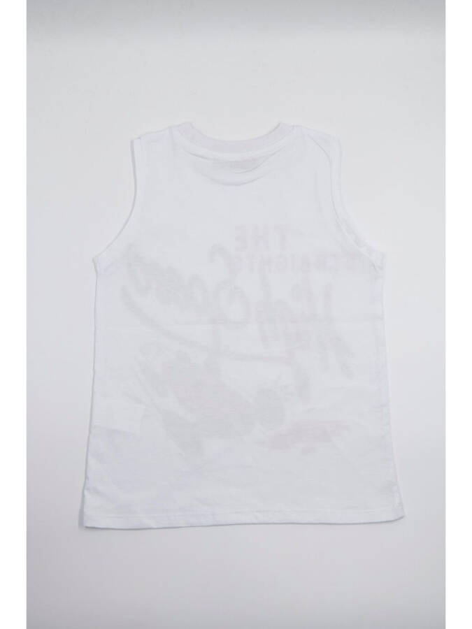 Erkek Çocuk Kolsuz Tshirt Beyaz - Tara-Beyaz - 2