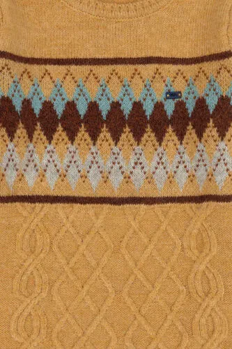 Erkek Çocuk Kum Melanj Bisiklet Yaka Triko Kazak 50271363-VR123 - U.S. POLO ASSN. (1)