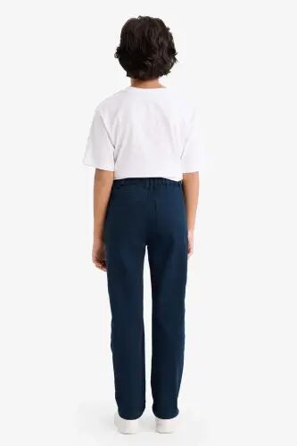 Düz Paça Gabardin Pantolon Erkek Çocuk X4224A624SM - Lacivert-NV146 - 5