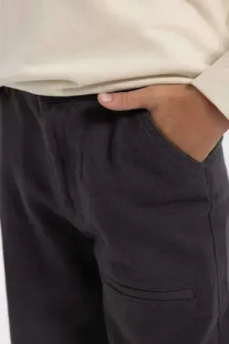 Erkek Çocuk Loose Fit Standart Paça Gabardin Pantolon A5728A823WN - 5