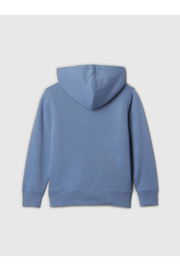 Erkek Çocuk Mavi Gap Logo Relaxed Sherpa Sweatshirt - 10