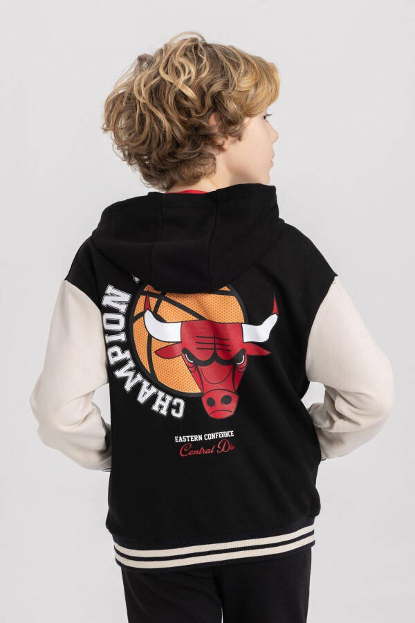 Erkek Çocuk Nba Chicago Bulls Kapüşonlu Bomber Hırka B6818a824sp - 4