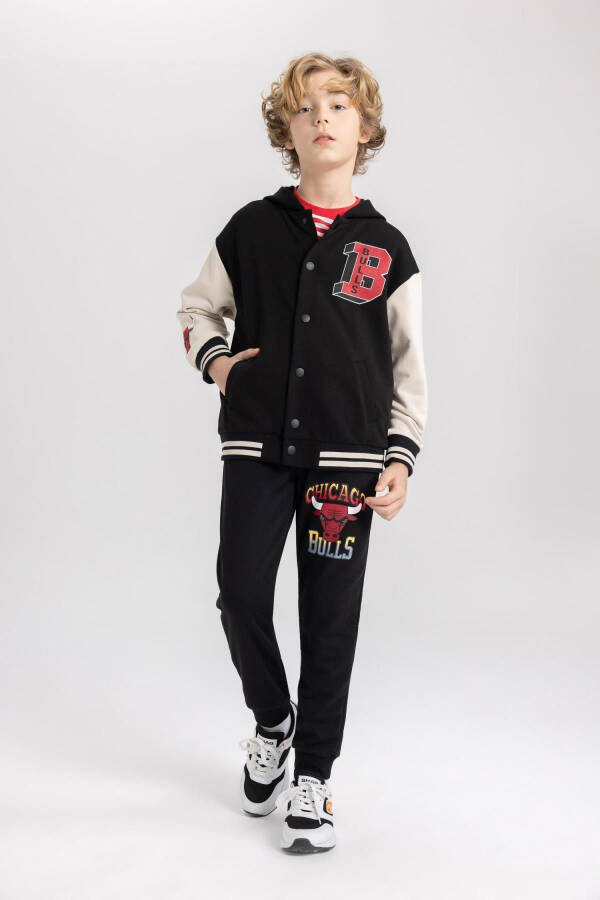 Erkek Çocuk Nba Chicago Bulls Kapüşonlu Bomber Hırka B6818a824sp - 5