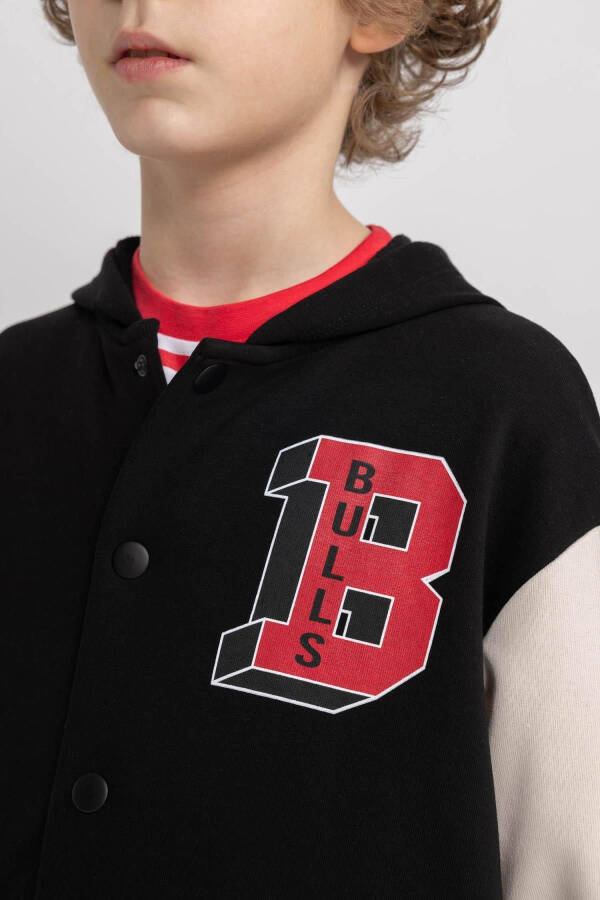 Erkek Çocuk Nba Chicago Bulls Kapüşonlu Bomber Hırka B6818a824sp - 8