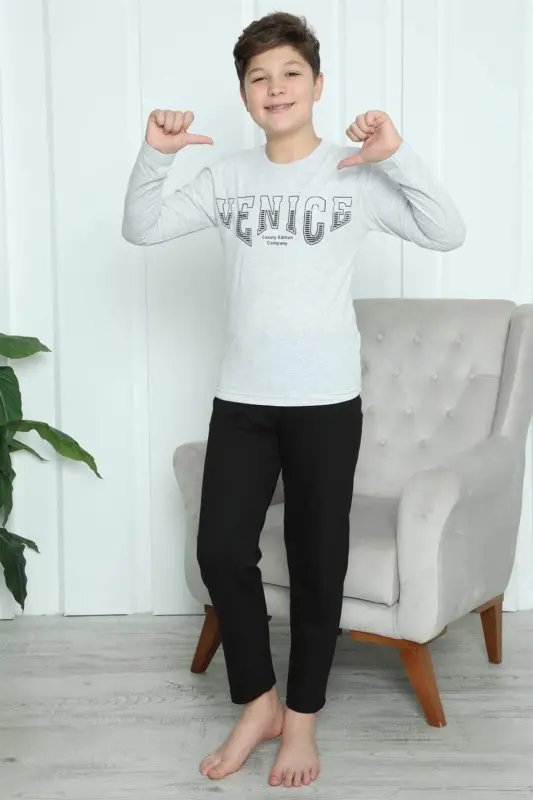 Erkek Çocuk Penye Pijama Takım 20417 - 19