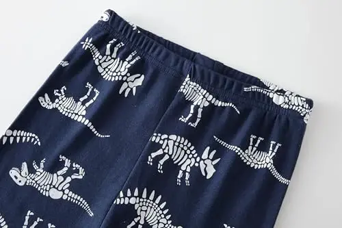 Boys Pajamas 100% Cotton Toddler 2 Piece Short Sleeve Pjs Kids Summer Sleepwear Clothes Set 3t-10t - 6