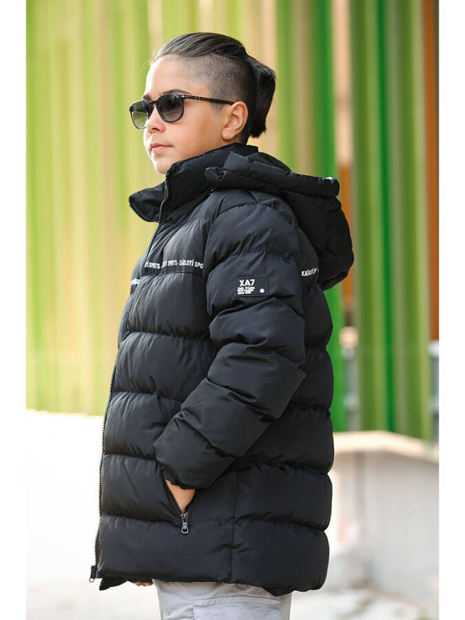 Gri Erkek Çocuk Şişme Mont KM.0027-Gri - 3