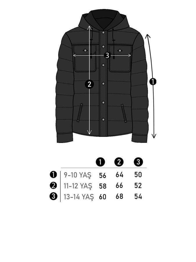 Gri Erkek Çocuk Şişme Mont KM.0027-Gri - 6