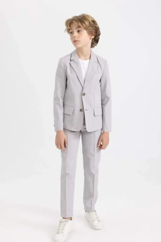 Standart Paça Pantolon Erkek Çocuk B9945A824SM - Bej-BG755 - 1