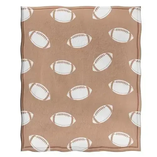 Jekeno Football Gifts Blanket for Boys Teens Girls, Sport Gifts for Adult Kids, Football Accessories Decor for Age 2-10 Year Old - 3