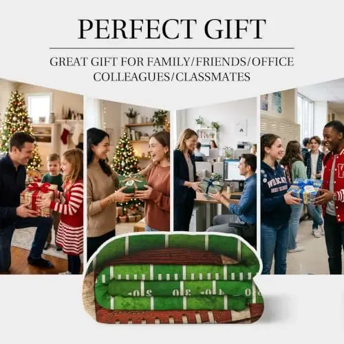 Jekeno Football Gifts Blanket for Boys Teens Girls, Sport Gifts for Adult Kids, Football Accessories Decor for Age 2-10 Year Old - 5
